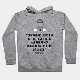 Stoics Quote from Epictetus Hoodie